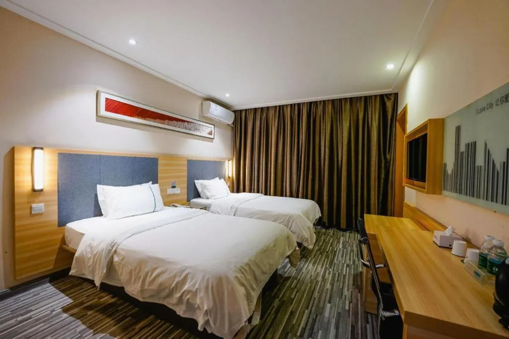 Bed in City Comfort Inn Nanchang Bayi Square Metro Station Wushang