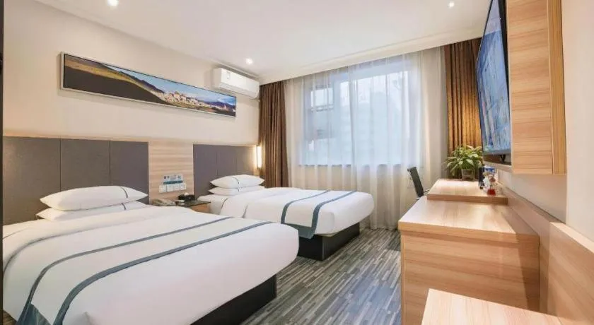 Bed in City Comfort Inn Anyang Railway Station