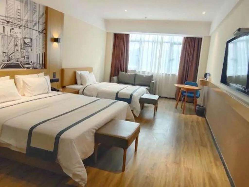 Bed in City Comfort Inn Dongguan Dalingshan Xinli Agricultural Wholesale