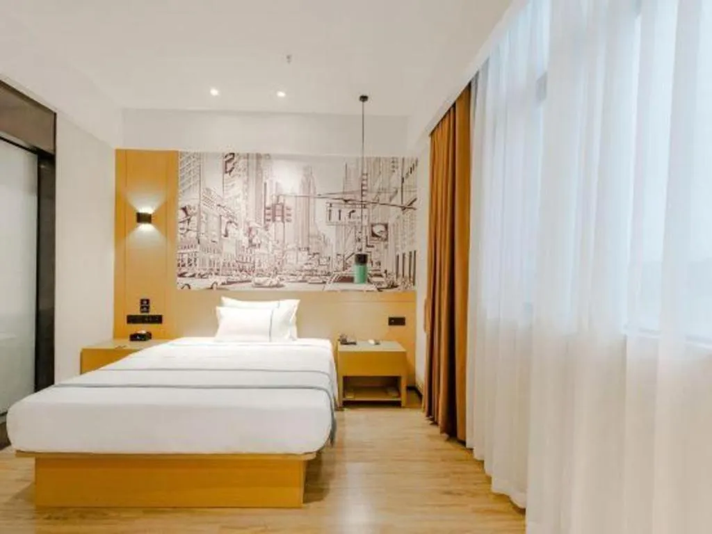 Bed in City Comfort Inn Dongguan Dalingshan Xinli Agricultural Wholesale