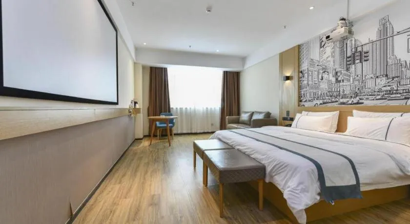 Bed in City Comfort Inn Dongguan Dalingshan Xinli Agricultural Wholesale