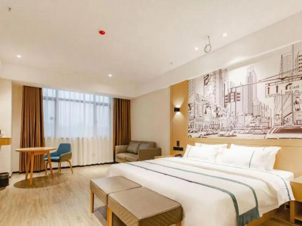 Bed in City Comfort Inn Dongguan Dalingshan Xinli Agricultural Wholesale