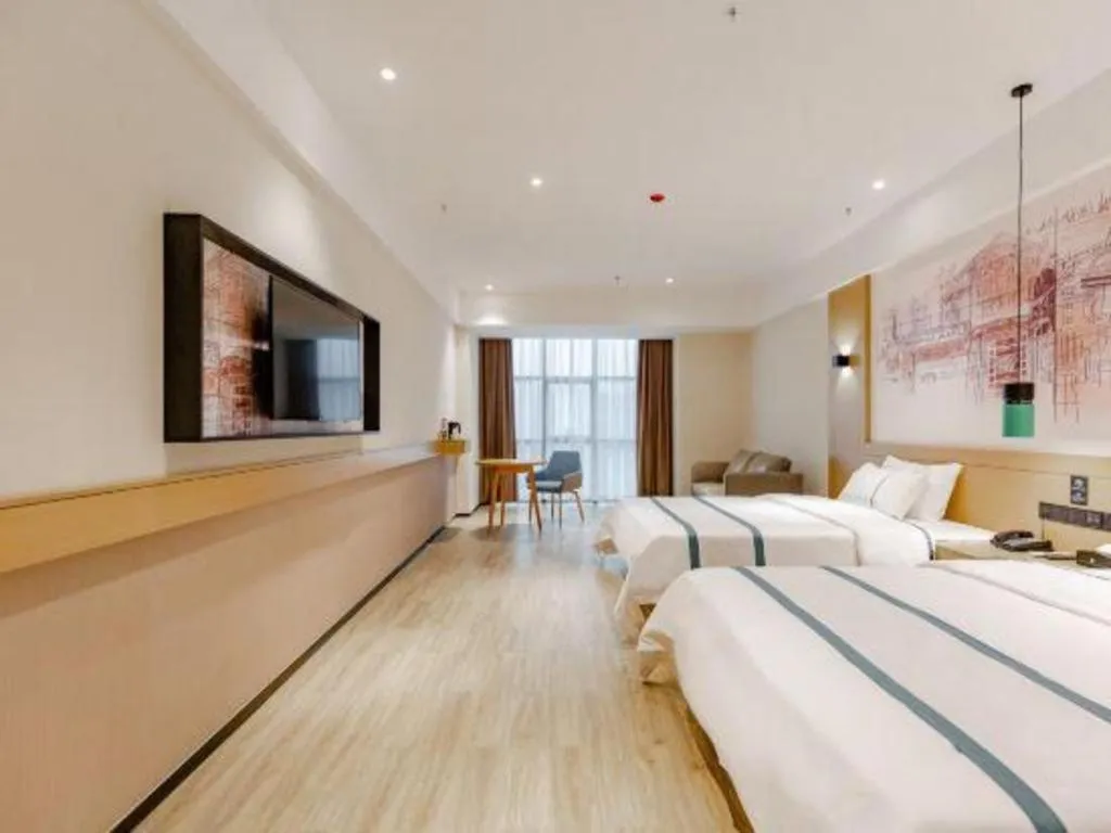 Bed in City Comfort Inn Dongguan Dalingshan Xinli Agricultural Wholesale