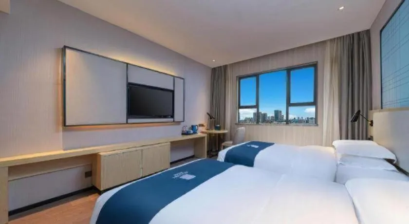 Bed in Echarm Hotel Nanchang Bayi Square Metro Station Wushang MALL