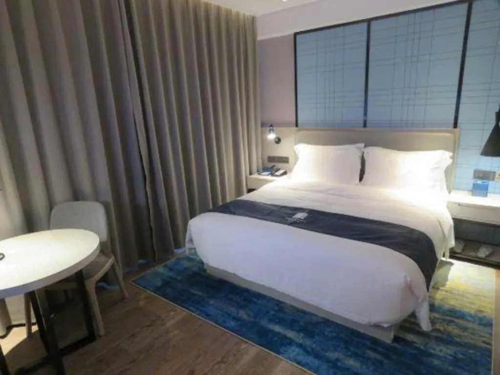 Bed in Echarm Hotel Nanchang Bayi Square Metro Station Wushang MALL
