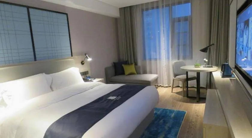Bed in Echarm Hotel Nanchang Bayi Square Metro Station Wushang MALL