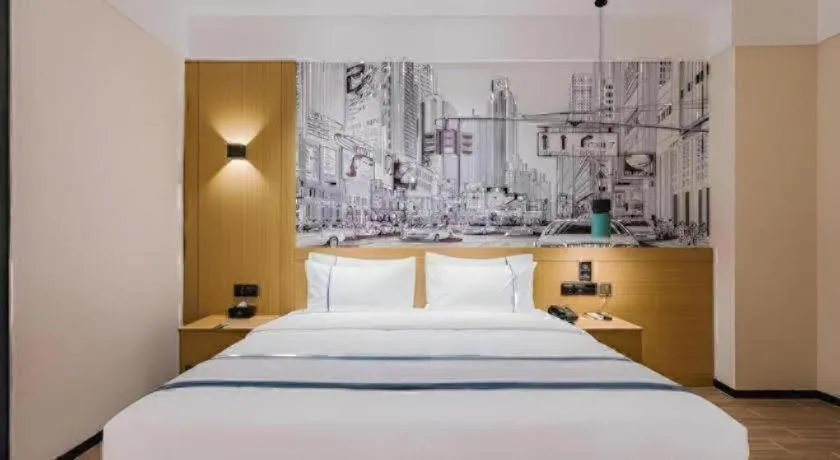 Bed in City Comfort Inn Guangzhou Sun Yat-sen Memorial Hospital Yide Road Metro Station