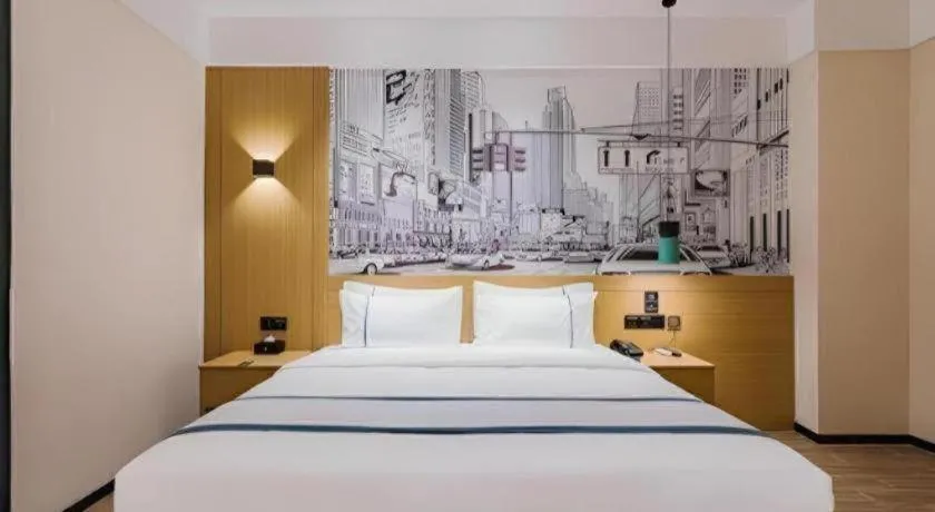 Bed in City Comfort Inn Guangzhou Sun Yat-sen Memorial Hospital Yide Road Metro Station