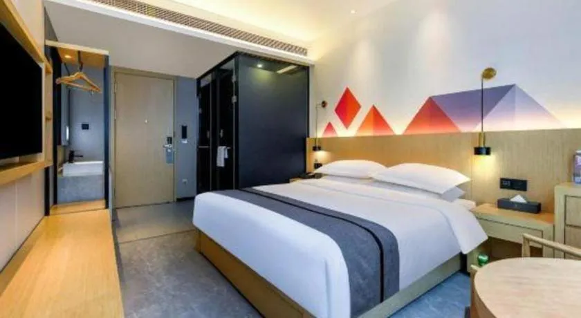 Bed in Borrman Hotel Chongqing Liberation Monument Hongyadong