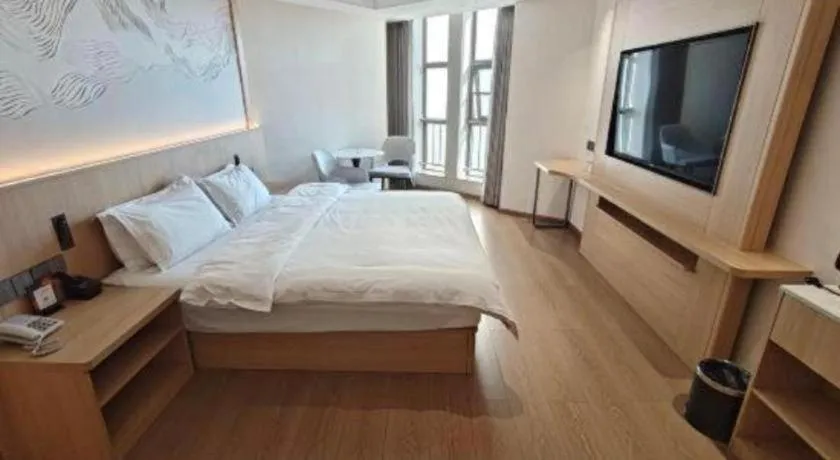 Bed in Borrman Hotel Chongqing Liberation Monument Hongyadong