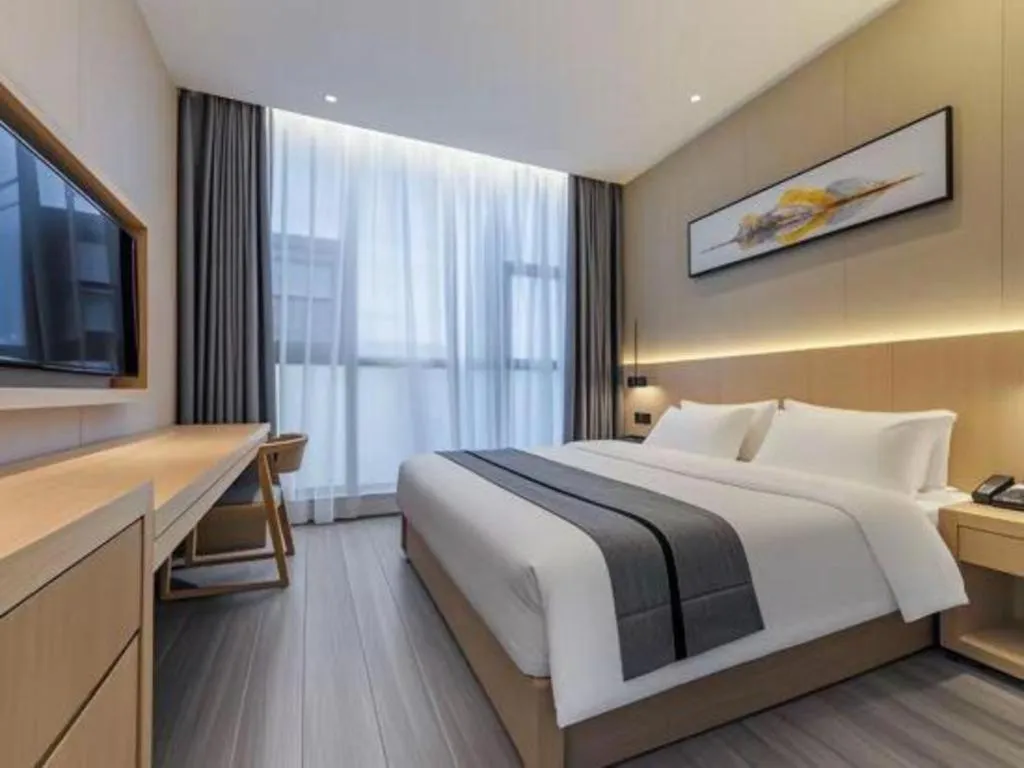 Bed in Borrman Hotel Chongqing Liberation Monument Hongyadong