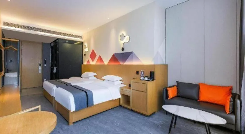 Bed in Borrman Hotel Chongqing Liberation Monument Hongyadong