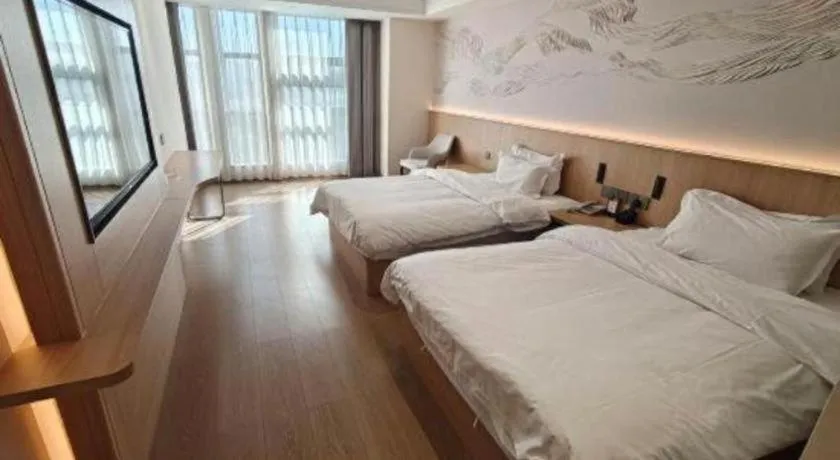 Bed in Borrman Hotel Chongqing Liberation Monument Hongyadong