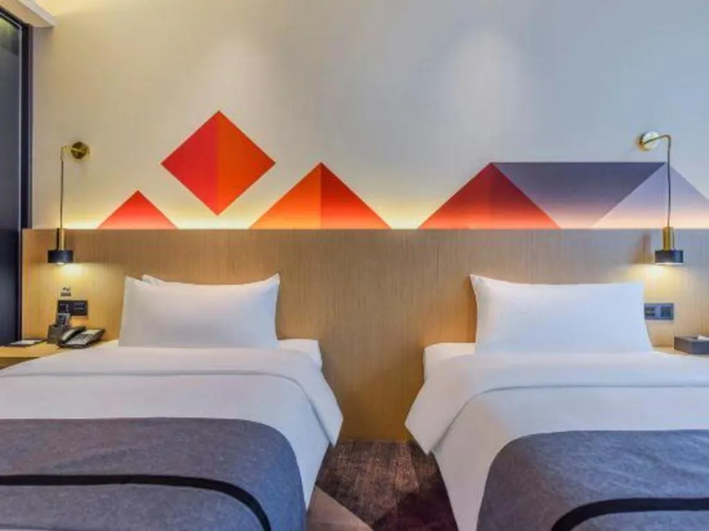 Bed in Borrman Hotel Chongqing Liberation Monument Hongyadong