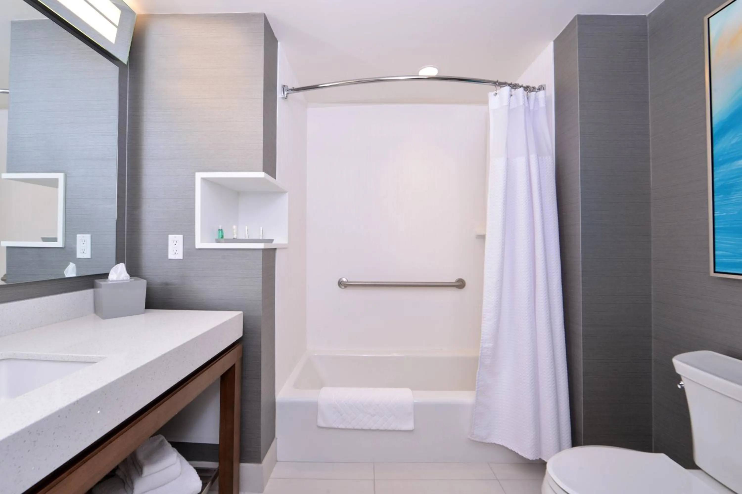 Bathroom in Courtyard by Marriott Saskatoon Airport