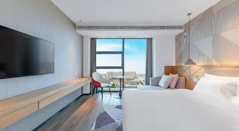 Bed in Borrman Hotel Jining Rencheng District Government Zhongde Plaza