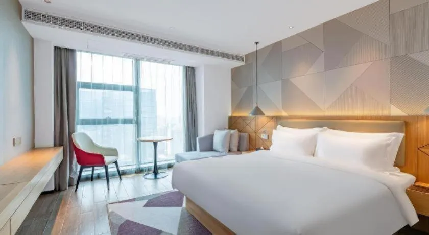 Bed in Borrman Hotel Jining Rencheng District Government Zhongde Plaza