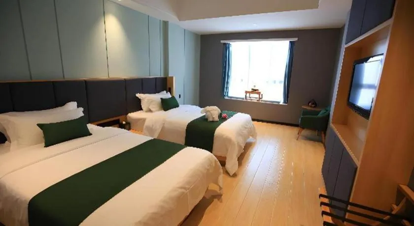 Bed in Immersing Hotels & Resort Yunzhu Meiyuan Wuyishan Impression Dahongpao