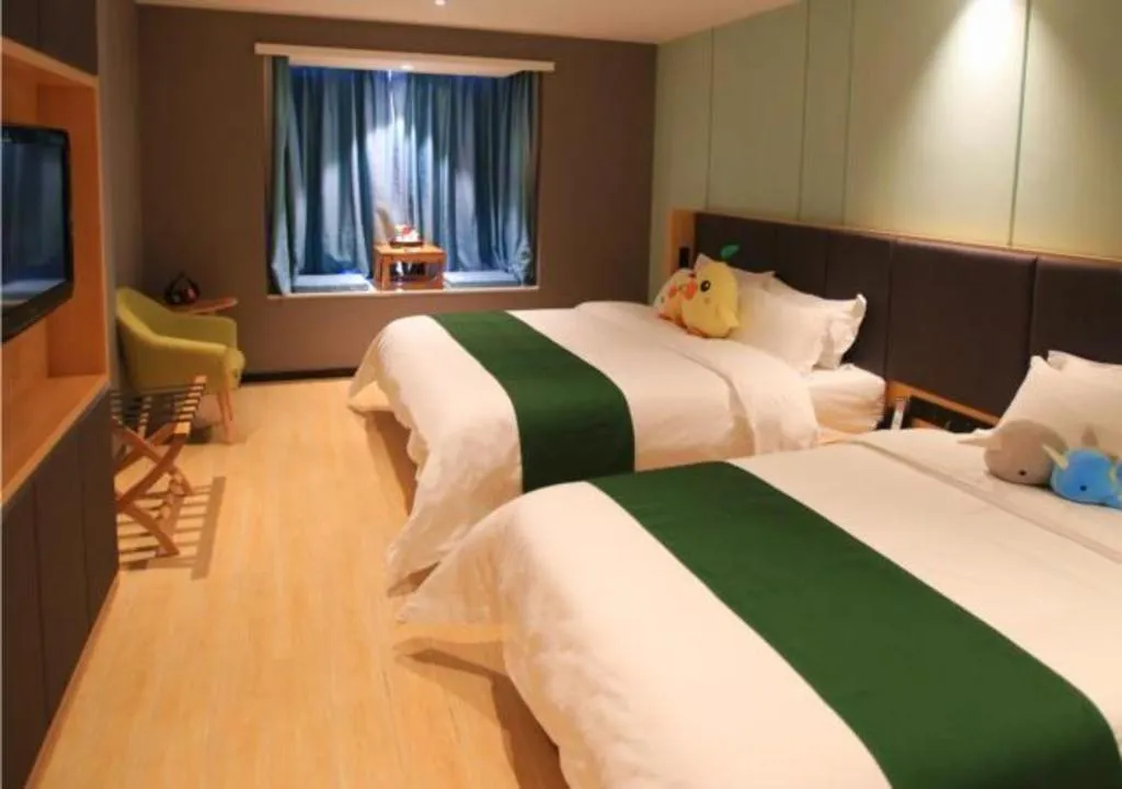 Bed in Immersing Hotels & Resort Yunzhu Meiyuan Wuyishan Impression Dahongpao