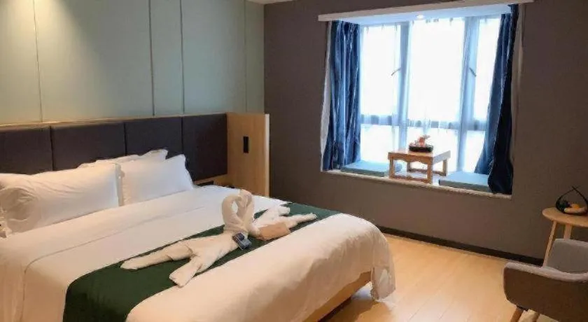 Bed in Immersing Hotels & Resort Yunzhu Meiyuan Wuyishan Impression Dahongpao