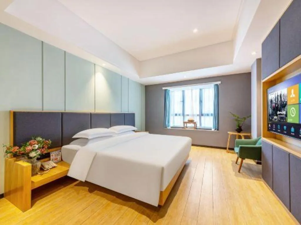 Bed in Immersing Hotels & Resort Yunzhu Meiyuan Wuyishan Impression Dahongpao