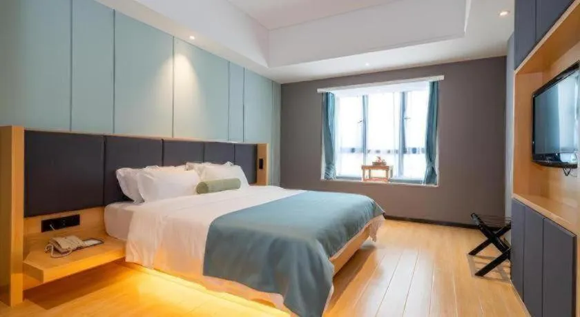 Bed in Immersing Hotels & Resort Yunzhu Meiyuan Wuyishan Impression Dahongpao