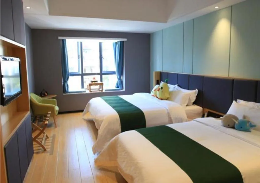 Bed in Immersing Hotels & Resort Yunzhu Meiyuan Wuyishan Impression Dahongpao