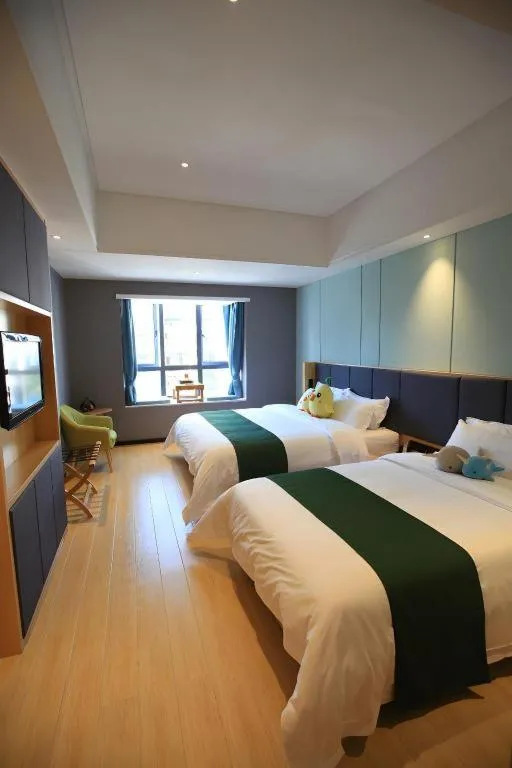 Bed in Immersing Hotels & Resort Yunzhu Meiyuan Wuyishan Impression Dahongpao