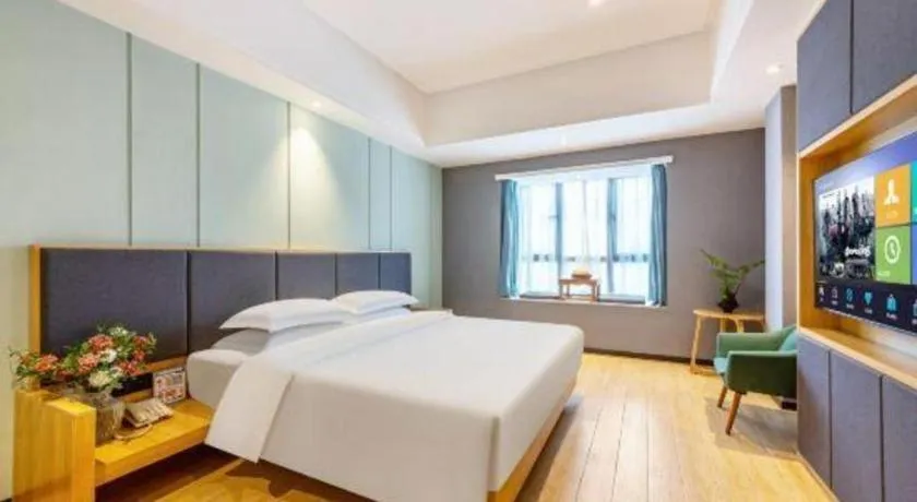 Bed in Immersing Hotels & Resort Yunzhu Meiyuan Wuyishan Impression Dahongpao