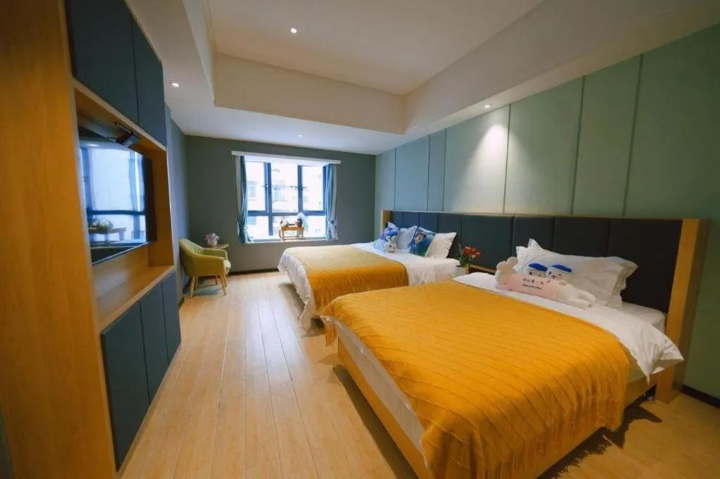 Bed in Immersing Hotels & Resort Yunzhu Meiyuan Wuyishan Impression Dahongpao