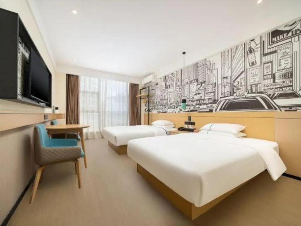 Bed in City Comfort Inn Quanzhou Wanda