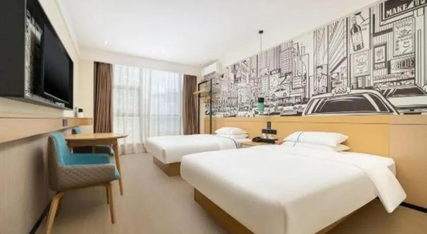 Bed in City Comfort Inn Quanzhou Wanda
