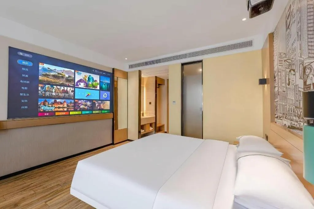 Bed in City Comfort Inn Quanzhou Wanda