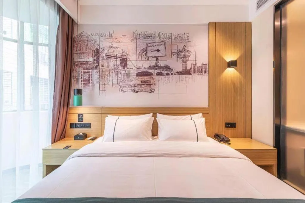 Bed in City Comfort Inn Quanzhou Wanda