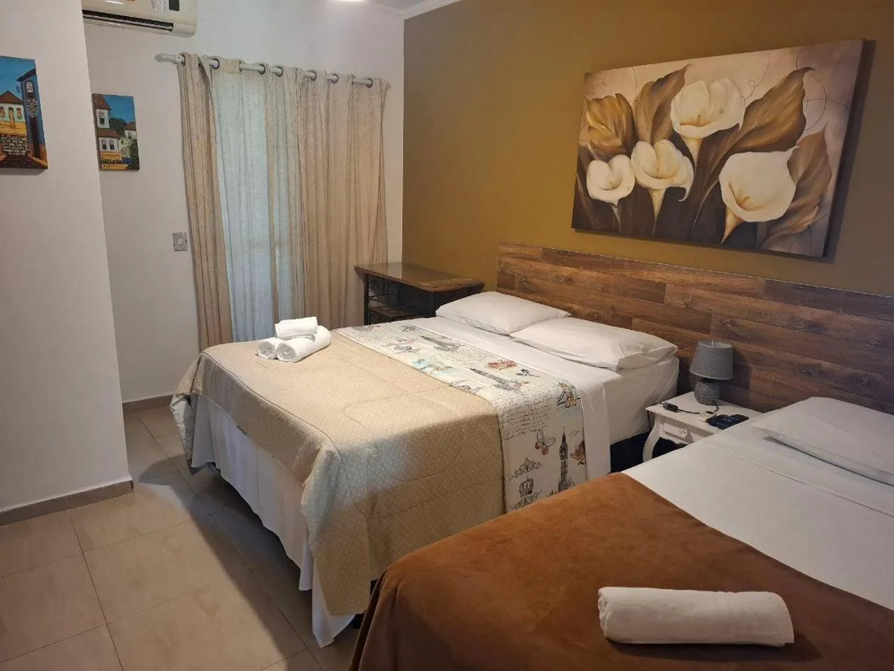 Bed in Pousada Villa Virgínia Guarujá