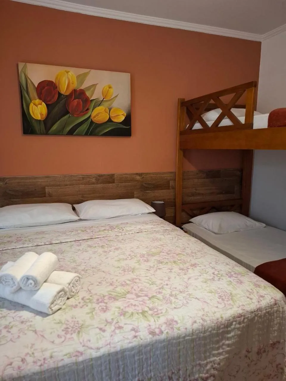 Bed in Pousada Villa Virgínia Guarujá