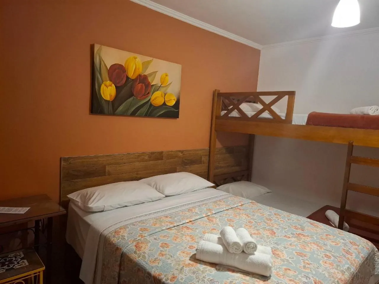 Bed in Pousada Villa Virgínia Guarujá