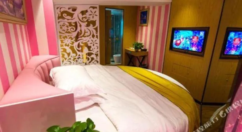 Bed in Echarm Hotel Hefei West Qilitang Metro Station