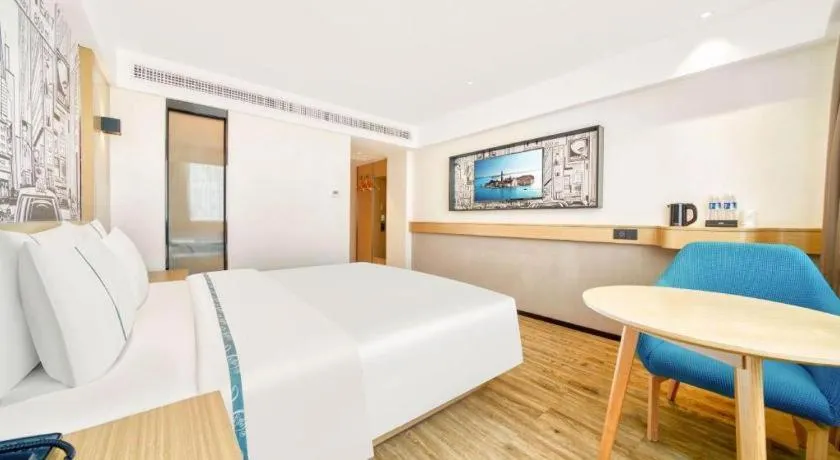 Bed in City Comfort Inn Kunshan High-speed Railway Station Renmin Road