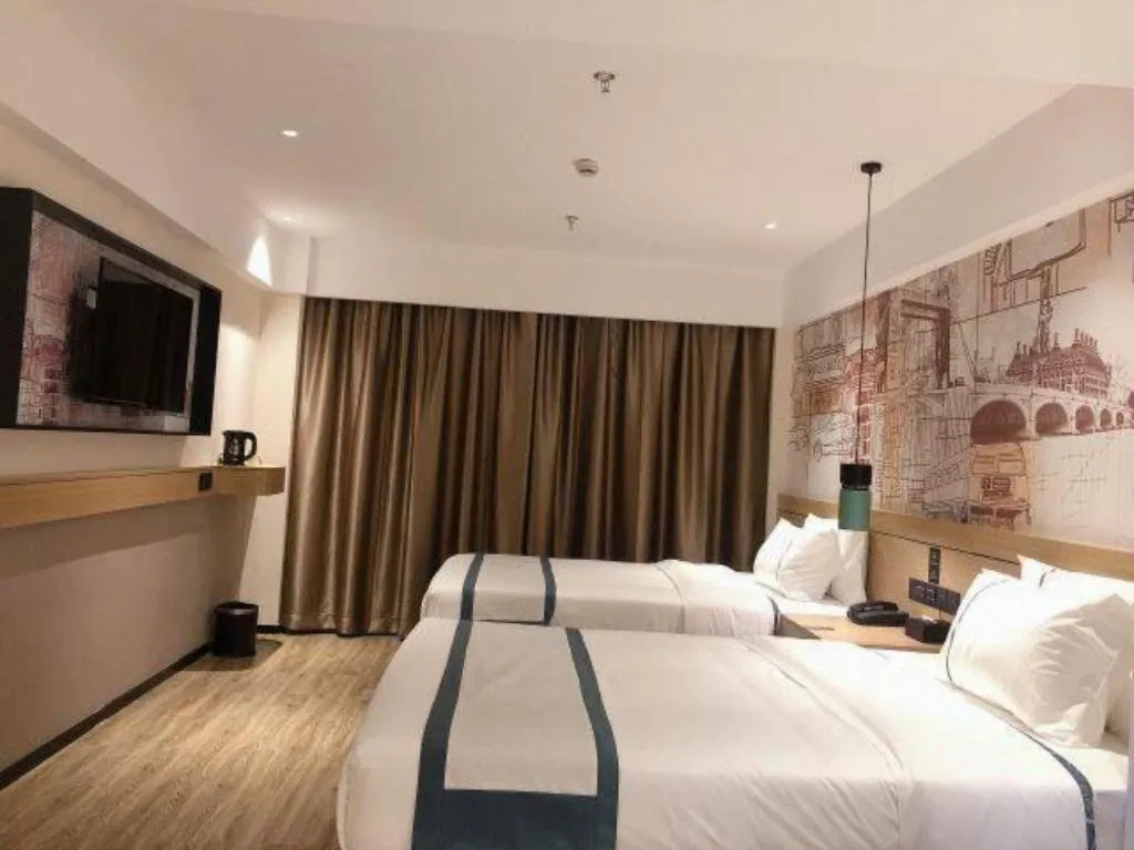 Bed in City Comfort Inn Kunshan High-speed Railway Station Renmin Road