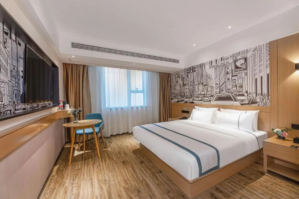 Bed in City Comfort Inn Kunshan High-speed Railway Station Renmin Road