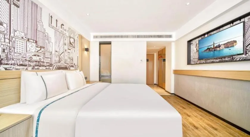 Bed in City Comfort Inn Kunshan High-speed Railway Station Renmin Road