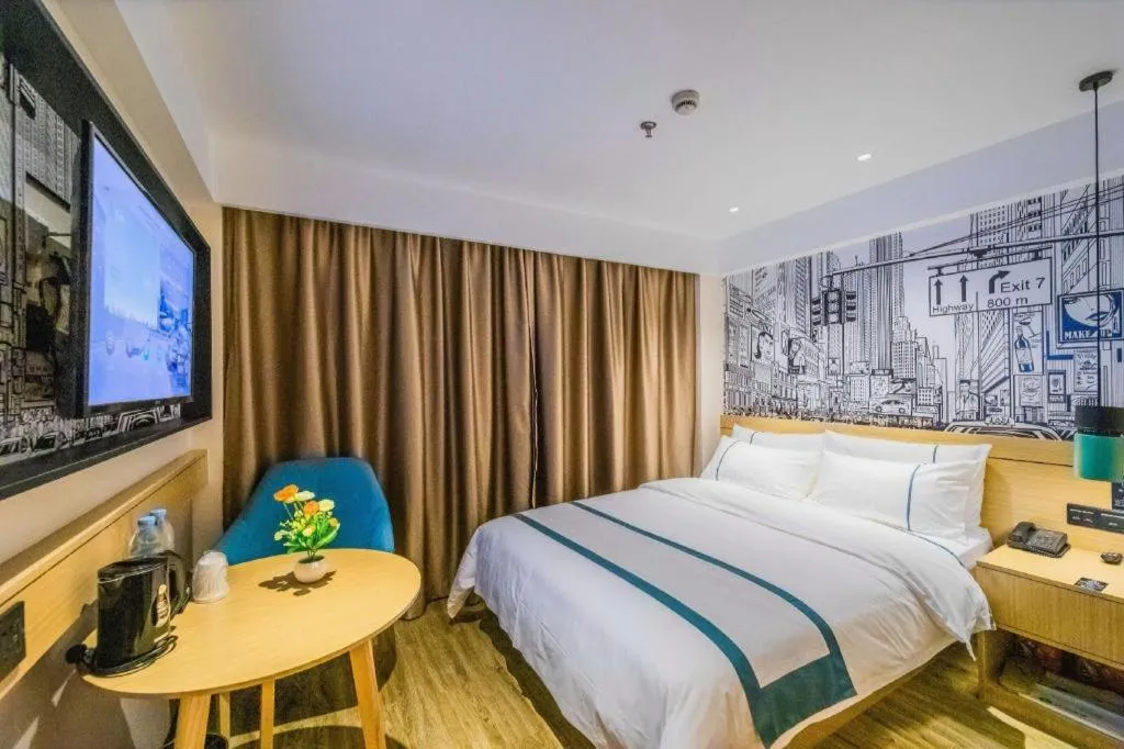 Bed in City Comfort Inn Kunshan High-speed Railway Station Renmin Road