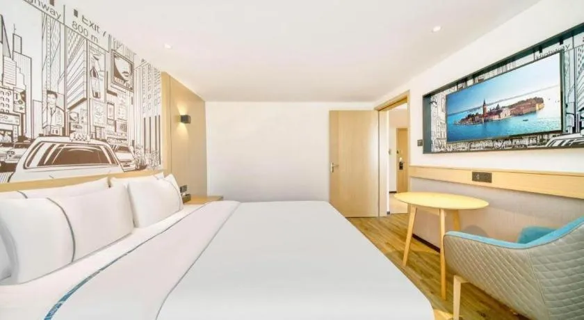 Bed in City Comfort Inn Kunshan High-speed Railway Station Renmin Road