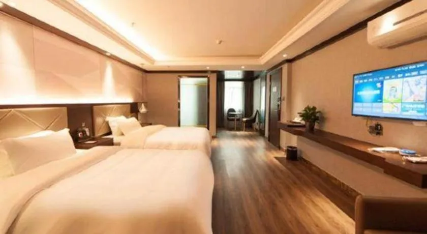 Bed in Borrman Hotel Zhongshan Henglan Xiyong