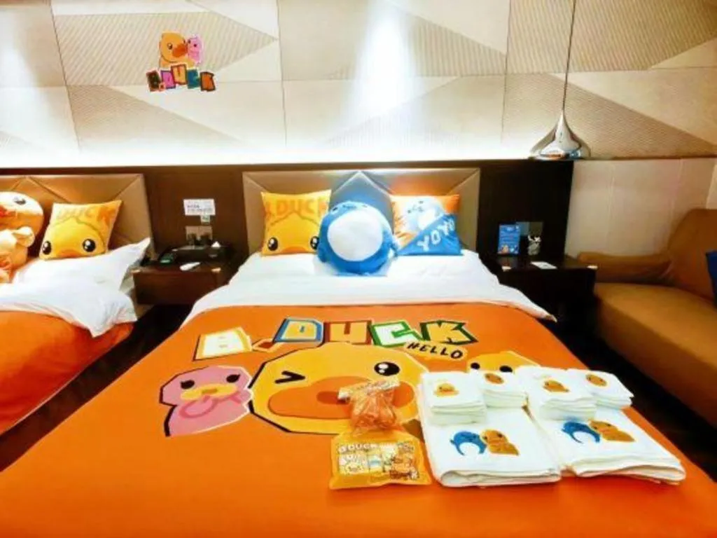 Bed in Borrman Hotel Zhongshan Henglan Xiyong