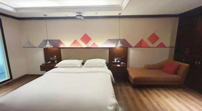 Bed in Borrman Hotel Zhongshan Henglan Xiyong