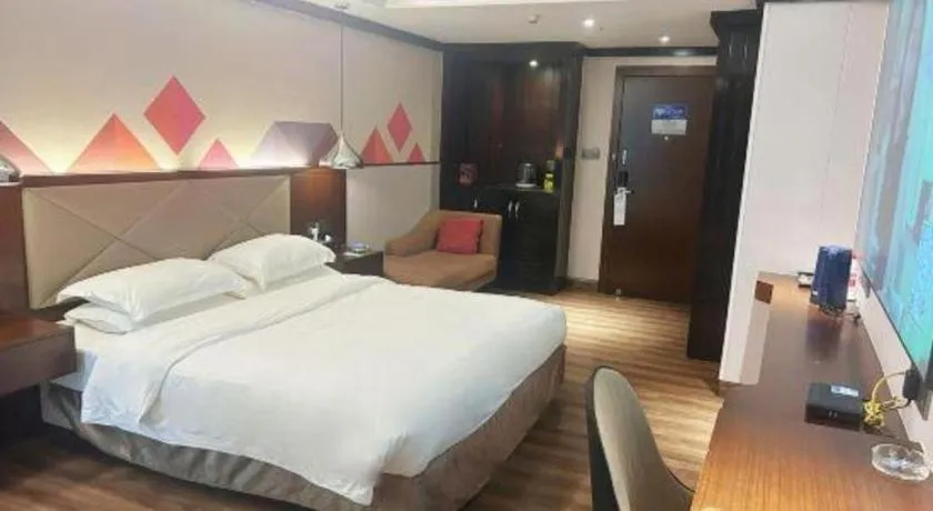 Bed in Borrman Hotel Zhongshan Henglan Xiyong