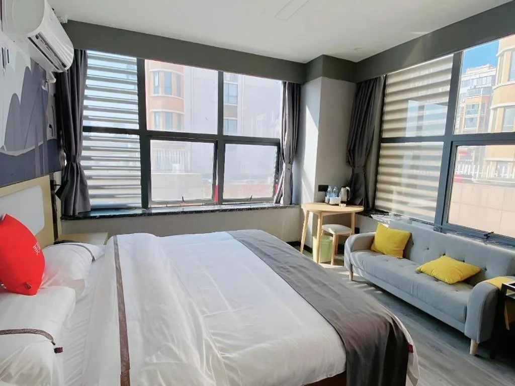 Bed in Thank Inn Hotel Jiangsu Suzhou Industrial Park Xinpu Road