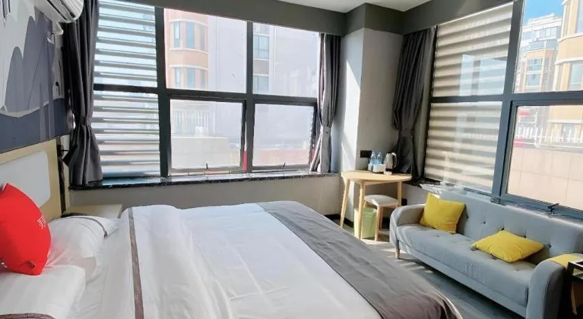 Bed in Thank Inn Hotel Jiangsu Suzhou Industrial Park Xinpu Road